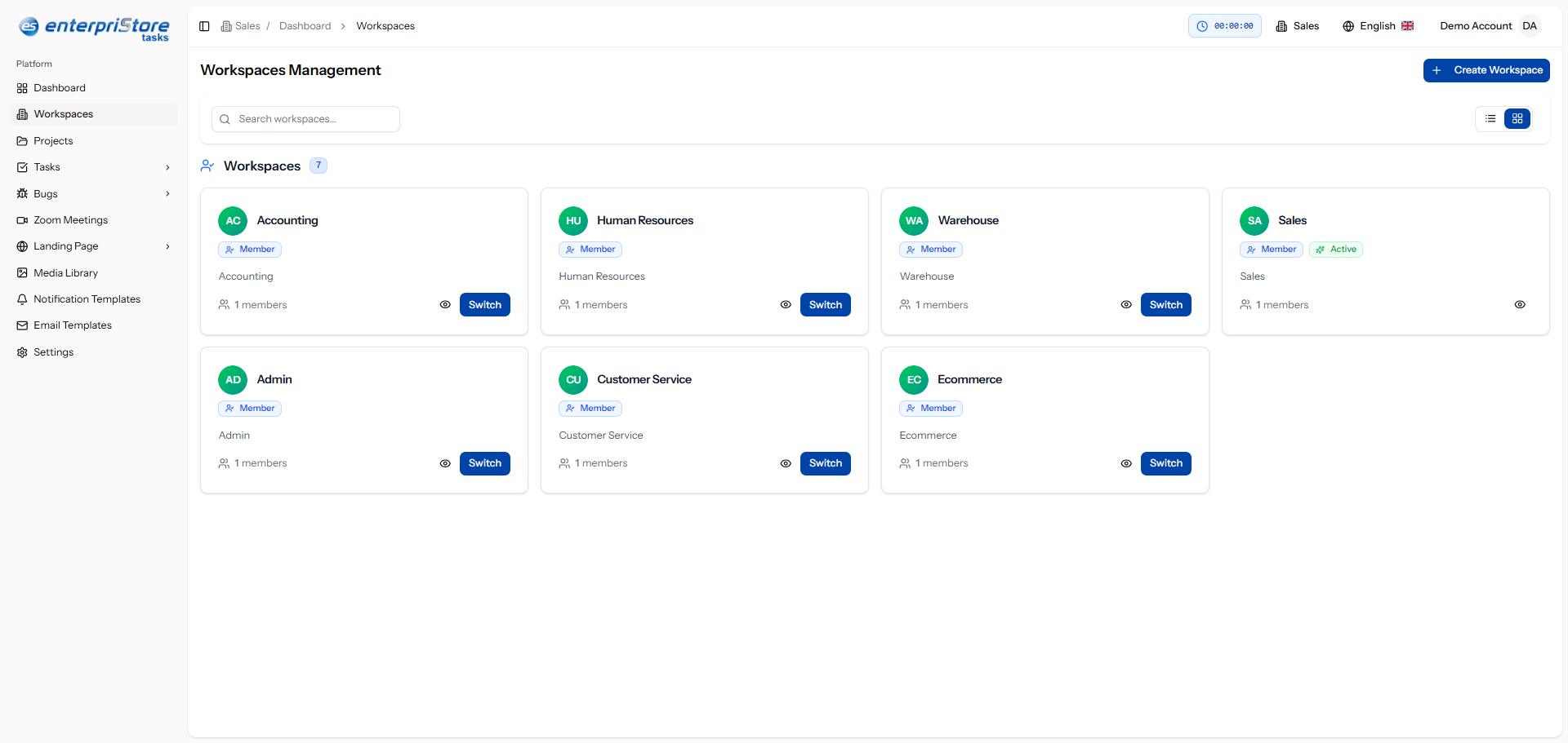 workspaces workspaces